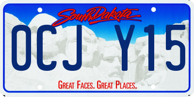 SD license plate 0CJY15