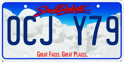 SD license plate 0CJY79