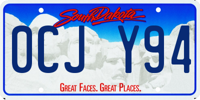 SD license plate 0CJY94