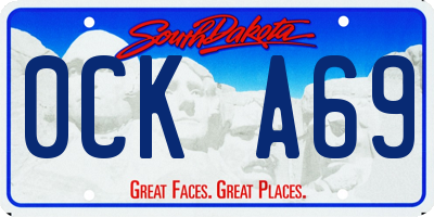 SD license plate 0CKA69
