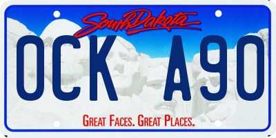 SD license plate 0CKA90
