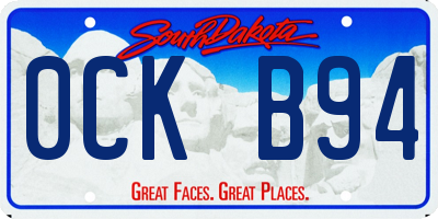 SD license plate 0CKB94