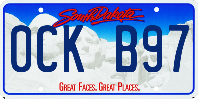 SD license plate 0CKB97