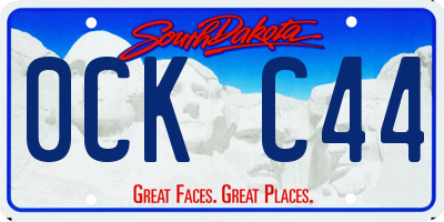 SD license plate 0CKC44
