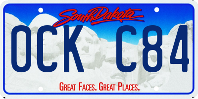 SD license plate 0CKC84