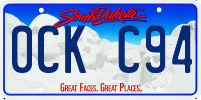 SD license plate 0CKC94