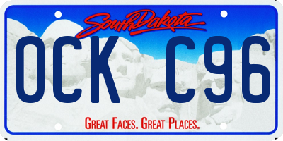 SD license plate 0CKC96