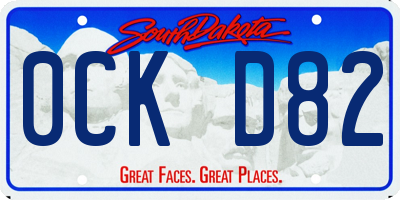SD license plate 0CKD82