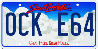 SD license plate 0CKE64