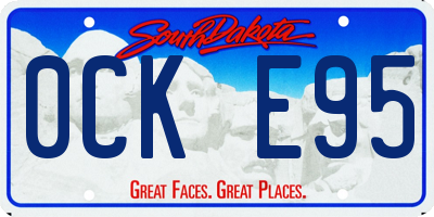 SD license plate 0CKE95
