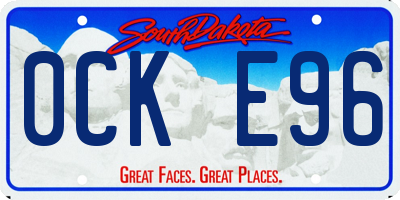 SD license plate 0CKE96