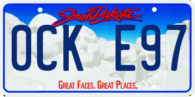 SD license plate 0CKE97