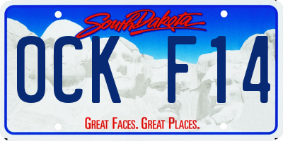 SD license plate 0CKF14