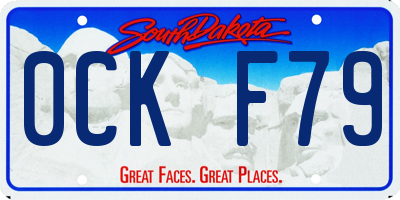 SD license plate 0CKF79