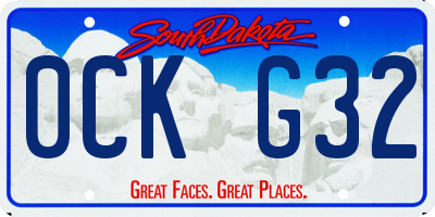 SD license plate 0CKG32