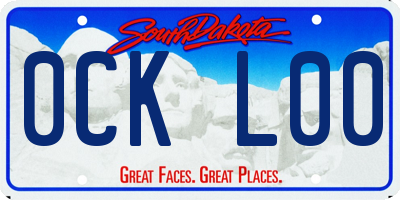 SD license plate 0CKL00