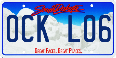 SD license plate 0CKL06