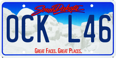 SD license plate 0CKL46