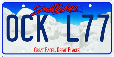 SD license plate 0CKL77