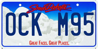SD license plate 0CKM95