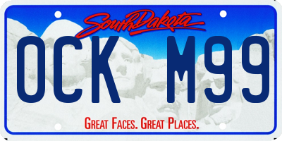 SD license plate 0CKM99