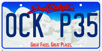 SD license plate 0CKP35