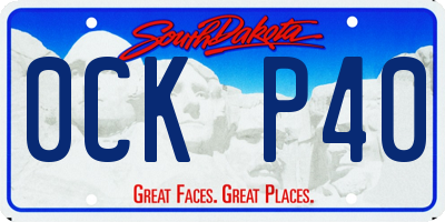 SD license plate 0CKP40