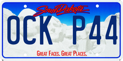 SD license plate 0CKP44