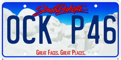 SD license plate 0CKP46