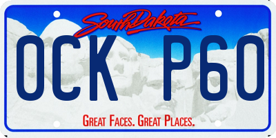 SD license plate 0CKP60