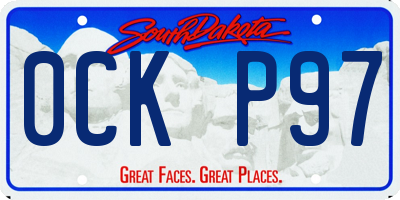 SD license plate 0CKP97