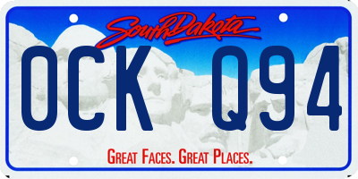 SD license plate 0CKQ94