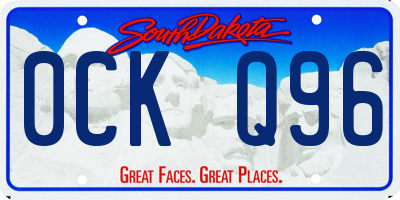 SD license plate 0CKQ96