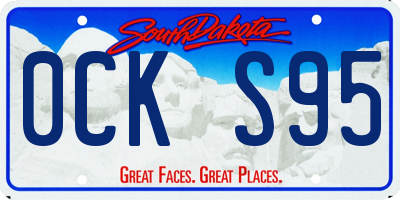 SD license plate 0CKS95