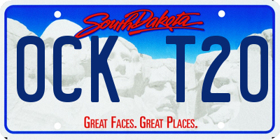 SD license plate 0CKT20