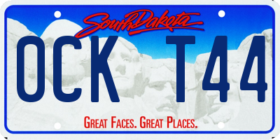 SD license plate 0CKT44