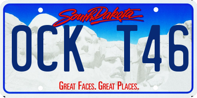 SD license plate 0CKT46
