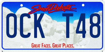 SD license plate 0CKT48