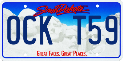 SD license plate 0CKT59