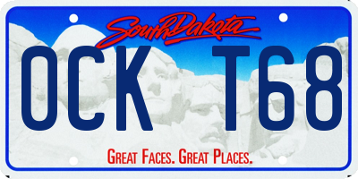 SD license plate 0CKT68