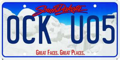 SD license plate 0CKU05