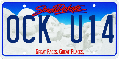 SD license plate 0CKU14