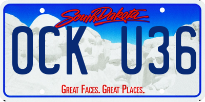 SD license plate 0CKU36