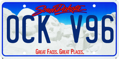 SD license plate 0CKV96