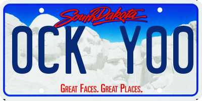 SD license plate 0CKY00