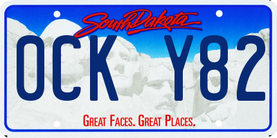 SD license plate 0CKY82