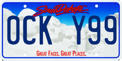 SD license plate 0CKY99