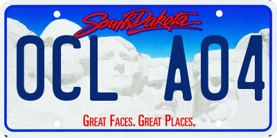 SD license plate 0CLA04