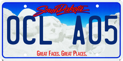 SD license plate 0CLA05