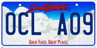 SD license plate 0CLA09